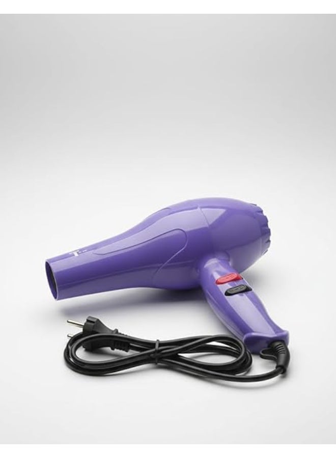 مجفف شعر احترافي، قوي، أسود مع مقبض مريح-حجم صغير مناسب للمزل للسفر ( 3000وط) ( متعدد الالوان) - Image 2